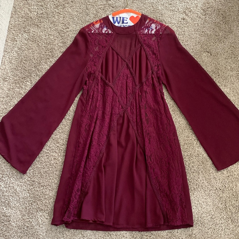 Red cocktail dress